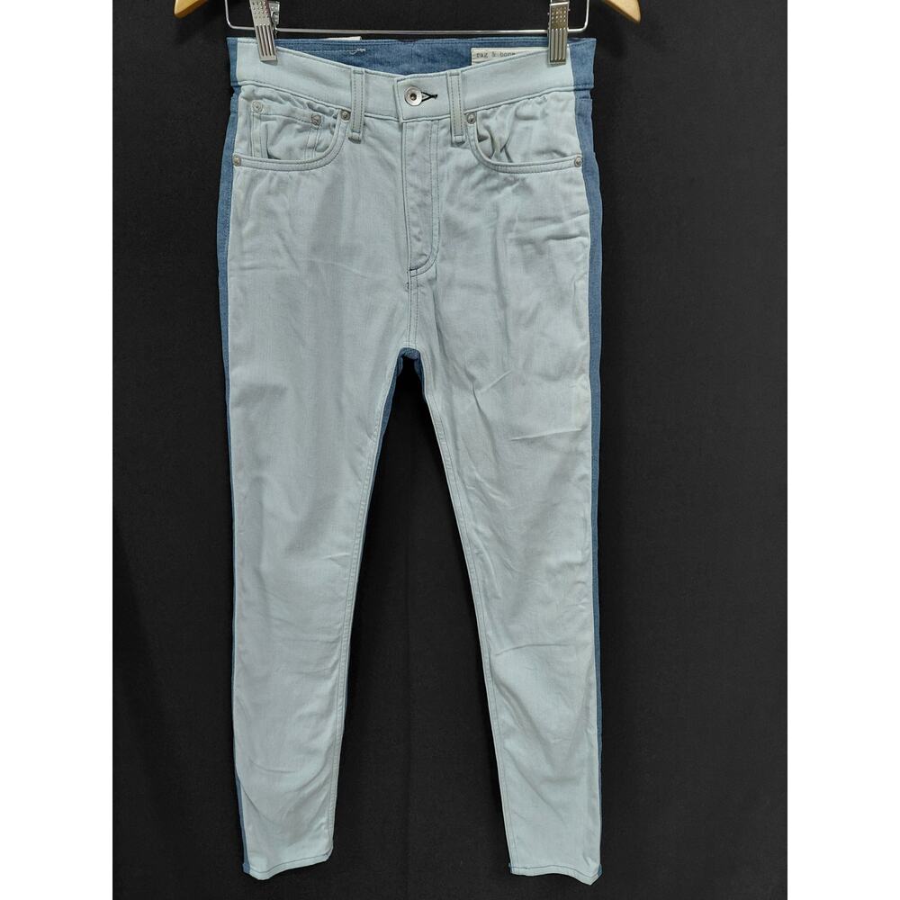 rag & bone NEW YORK W1532K520DBB Leather High Rise Skinny Size 25